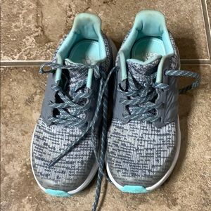 Girls size 12 adidas tennis shoes